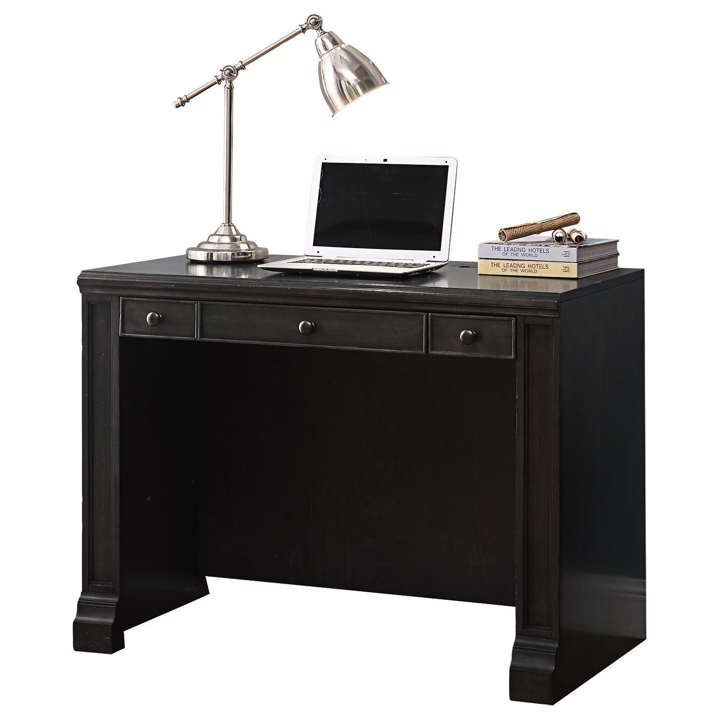 Parker House Washington Heights Transitional 3Drawer Library Desk Godby Home Furnishings